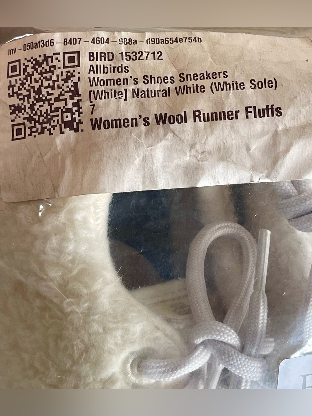 NEW ALLBIRDS ZQ MERINO RUNNER FLUFF TRAINERS RUNNERS WOMENS SIZE 7 WHITE - Picture 9 of 10